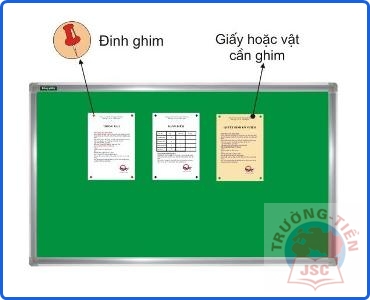 Bảng ghim các kích thước - Công Ty Cổ Phần Thương Mại - Vật Tư Thiết Bị Văn Phòng Trường Tiền